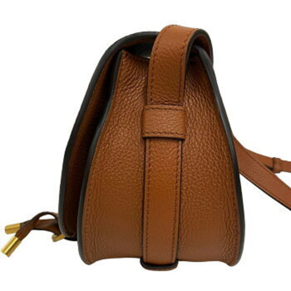 Chloe Marcie Saddle Bag Brown POTTERY - Picture 3 of 9
